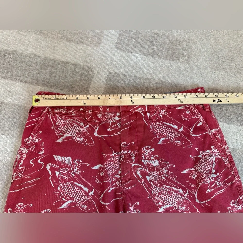 Polo Ralph Lauren Men’s Relaxed Fit Fish Print Shorts Red (Size 32)